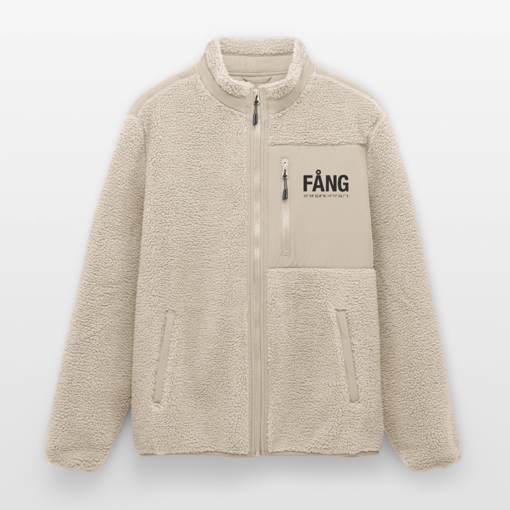 FÅNG  RELAXED FIT Unisex sherpa jacket - beige