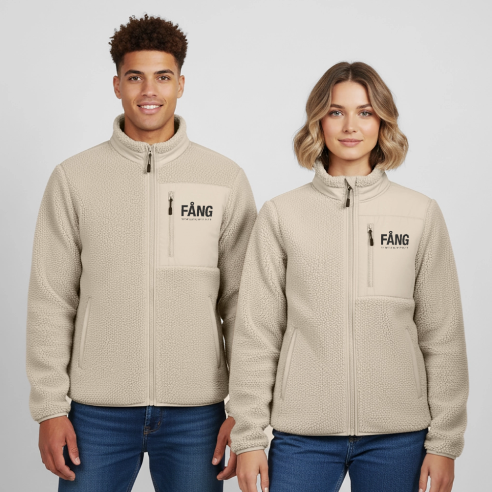 FÅNG  RELAXED FIT Unisex sherpa jacket - beige