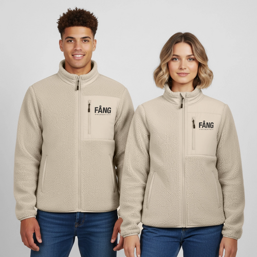 FÅNG  RELAXED FIT Unisex sherpa jacket - beige