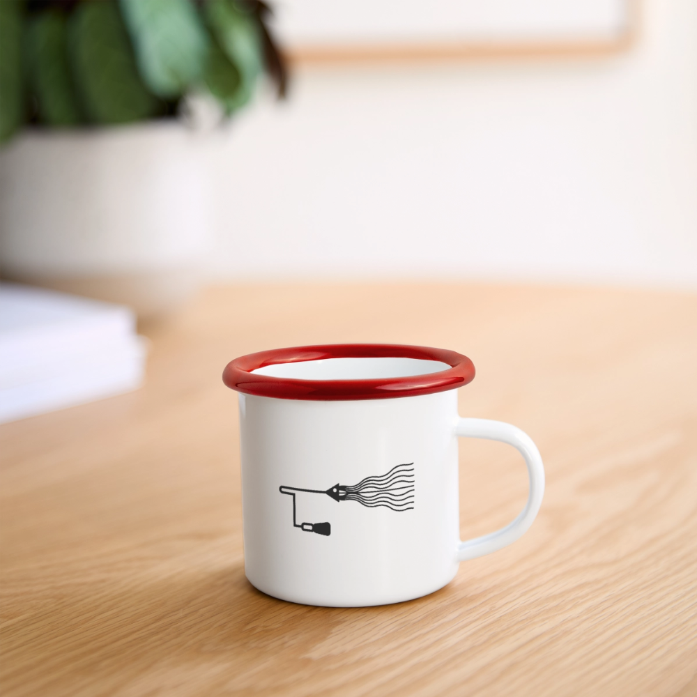 Camper Mug - white/red